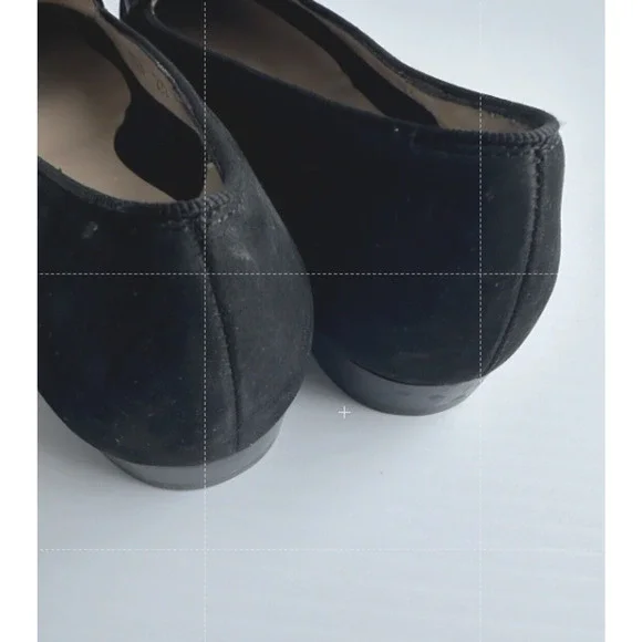 SALVATORE FERRAGAMO Women's Boutique Black Suede Bow Slip On Loafers Sz 5.5B - Picture 4 of 10